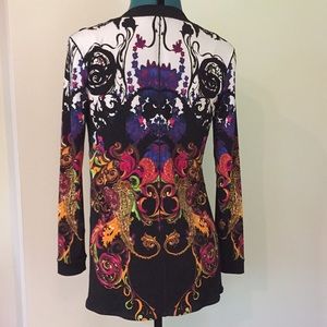 Colorful painterly tunic